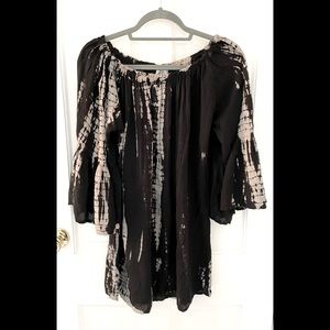 Exist Black/Gray Tie Dye Tunic/Dress One Size